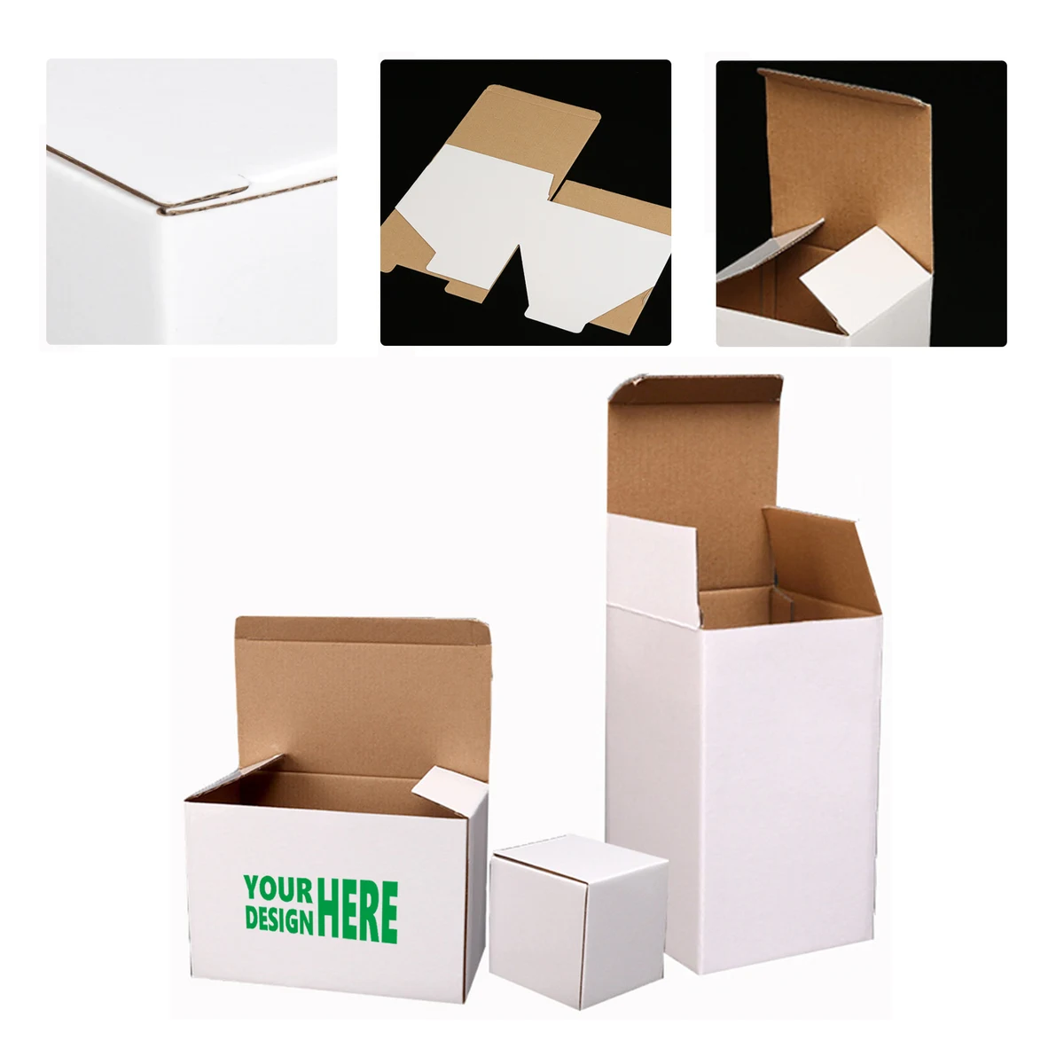 MOQ 50 Custom Printed Corrugated Boxes for Shipping 1