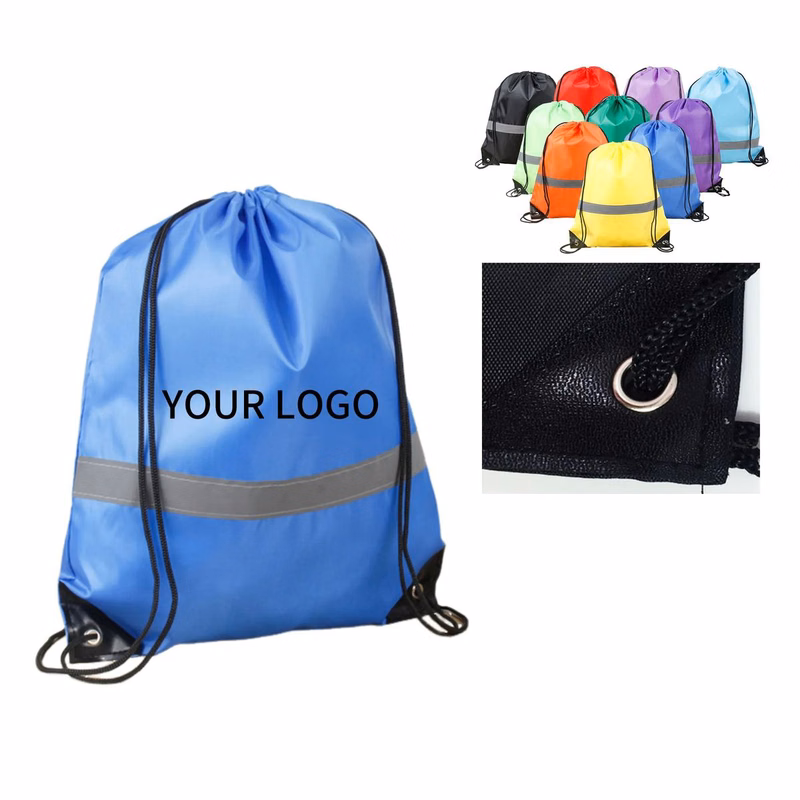 Lightweight Neon Drawstring Bag for Gym or School