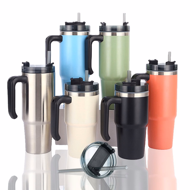 30Oz Vacuum Handle Car Cup