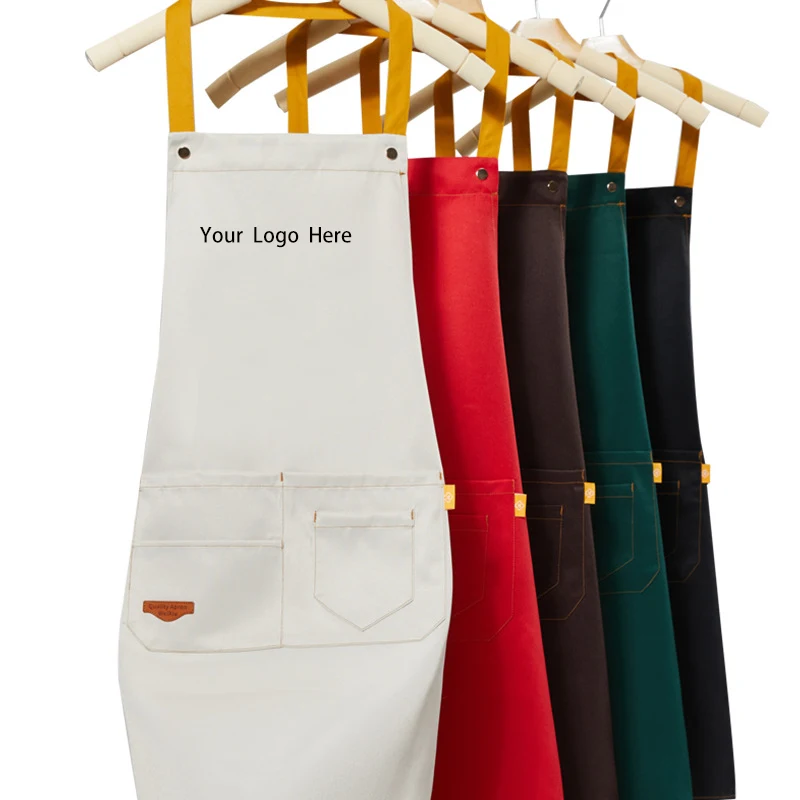 Solid Color Kitchen Apron 1