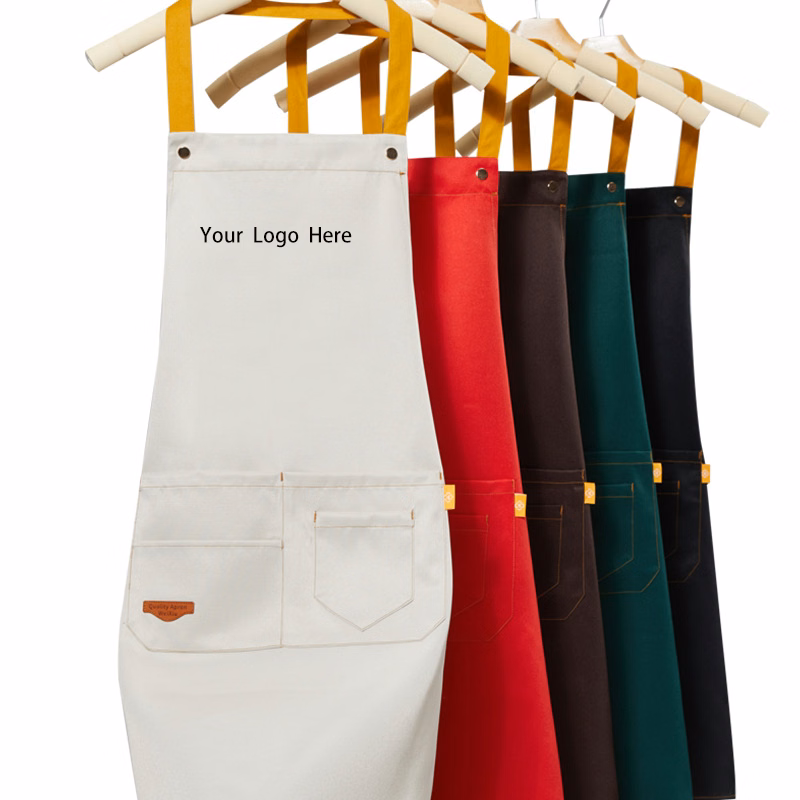 Solid Color Kitchen Apron
