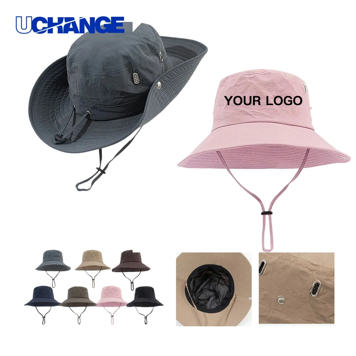 Polyester Bucket Hat Headwear for Outdoor Activities 1