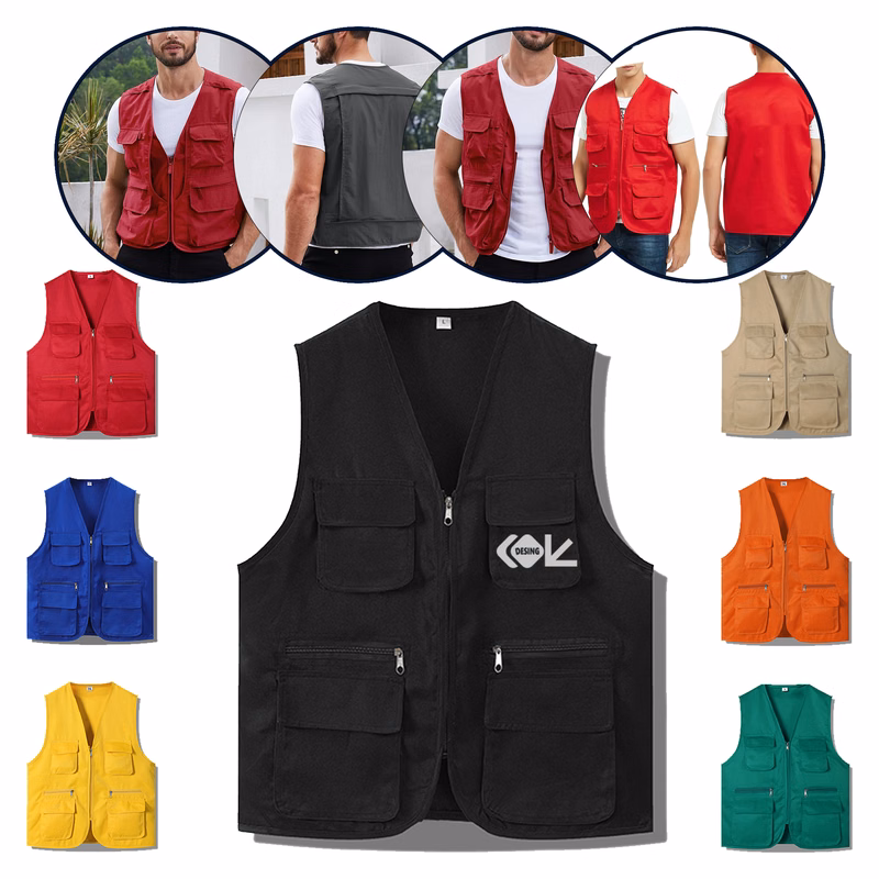 MOQ 50pcs Multi-Function Safety Vest