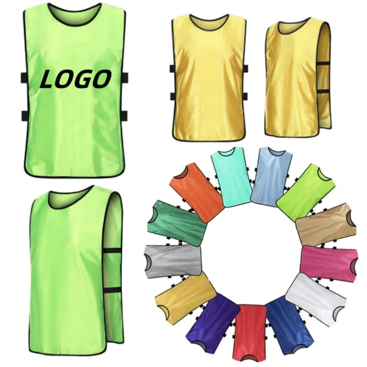 Customized Adult Soccer Player Athletic Training Vest 1