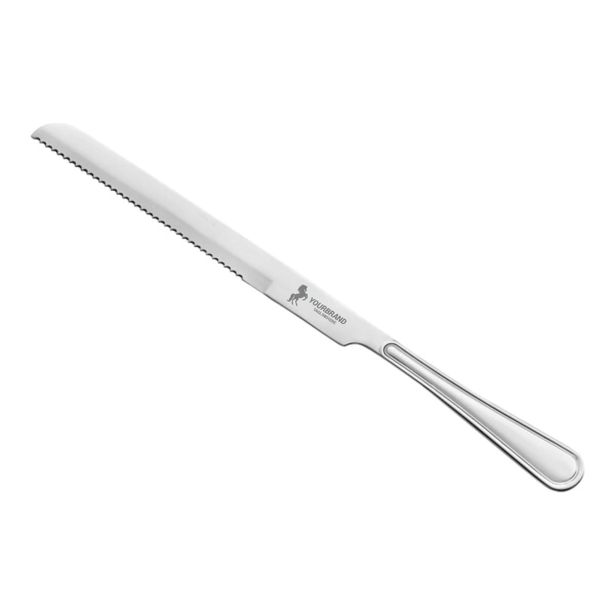 13 5/8" 18/8 Stainless Steel Extra Heavy Weight Carving / Cake Knife 1
