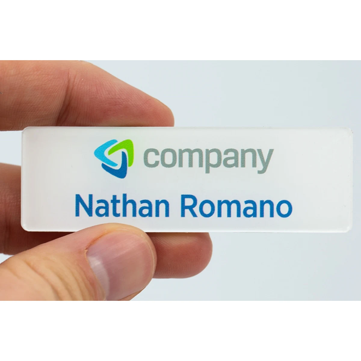 Acrylic Name Badge With Pin 1