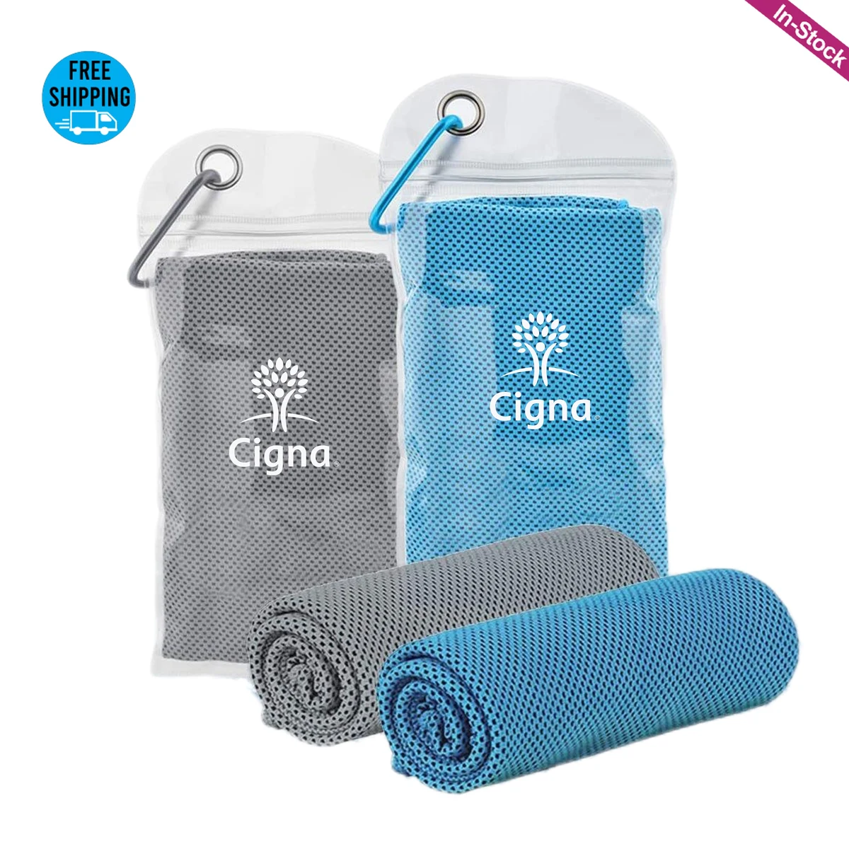 Breathable Cooling Towel with PVC Pocket 1
