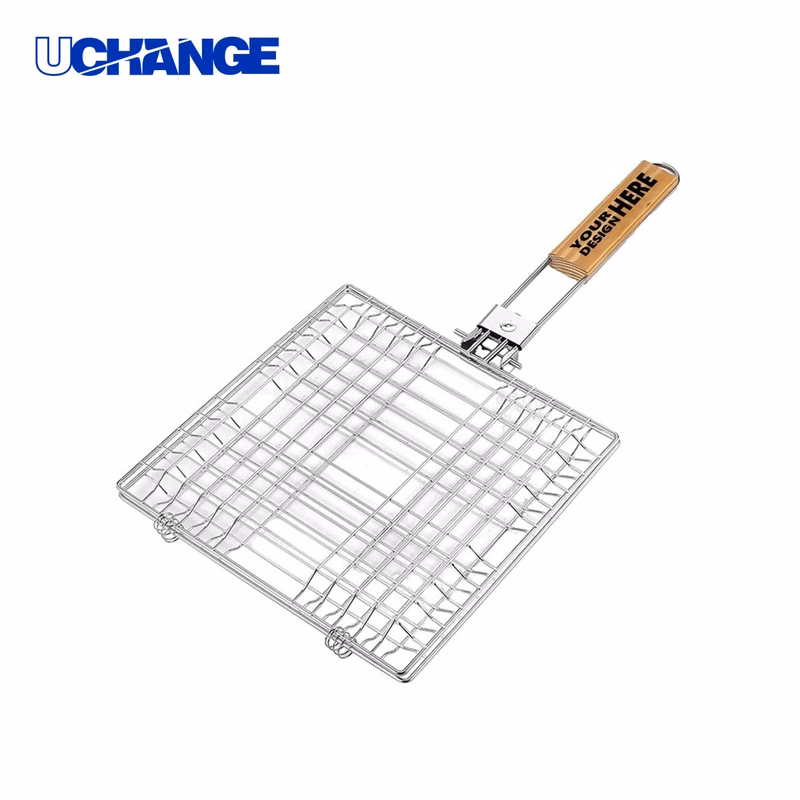 Stainless Steel Fish Grilling Basket Tool for BBQ