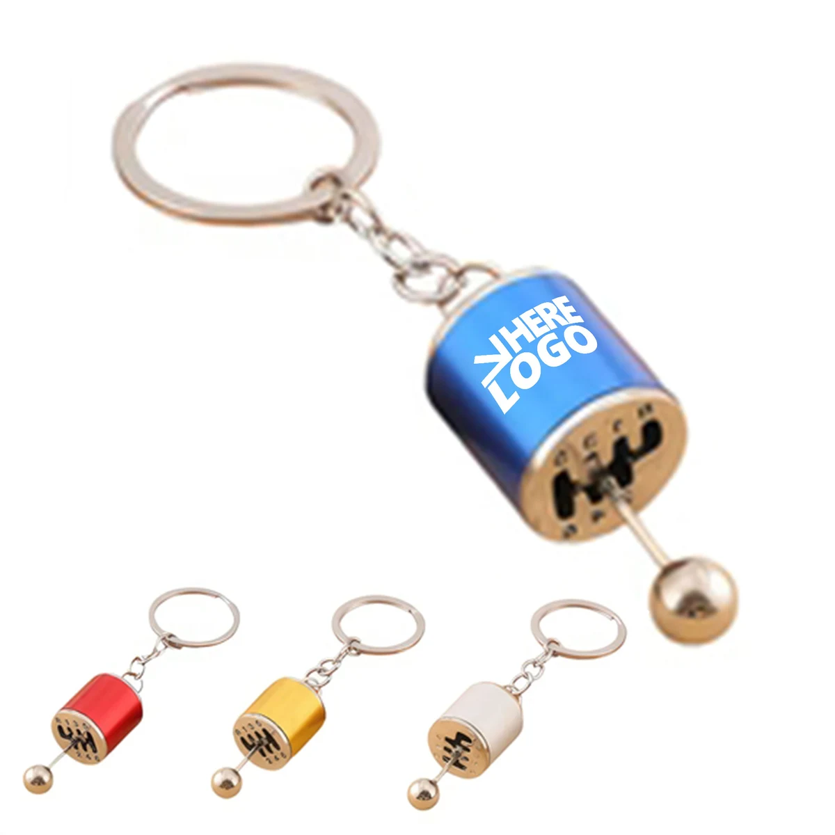 MOQ 20 Car Modification Gearshift Knob Shape Keychain 1