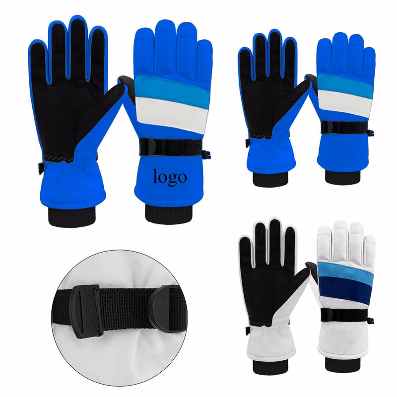Water Resistant Adjustable Skiing Gloves