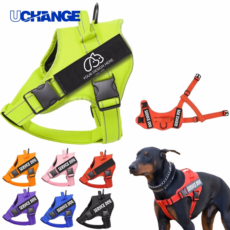Reflective Adjustable Service Dog Vest Harness
