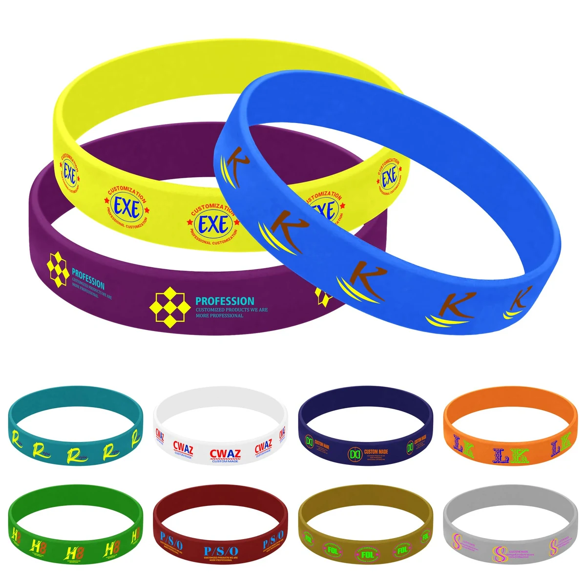Full Color Silicone Bracelet 1