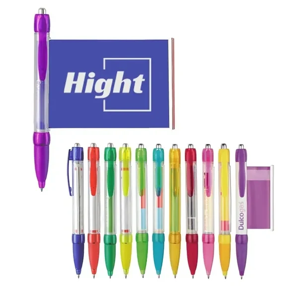 Custom Plastic Push Ballpoint Pen with Custom Scroll Paper — Marketing Promotion Tool, custom pen with logo imprint 1