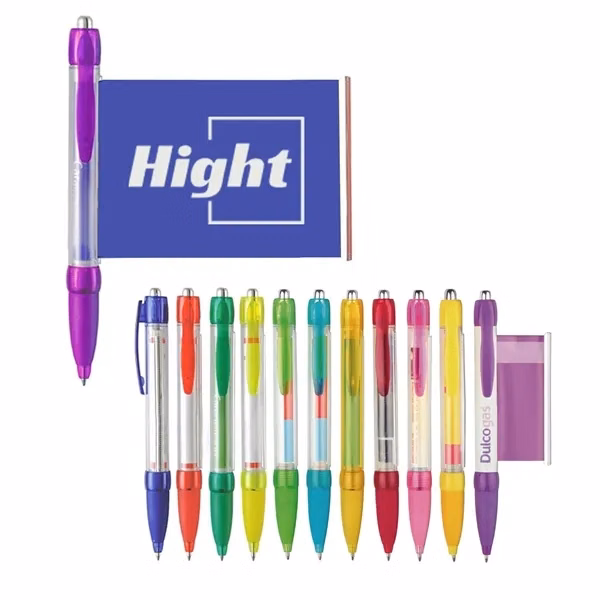 Custom Plastic Push Ballpoint Pen with Custom Scroll Paper — Marketing Promotion Tool