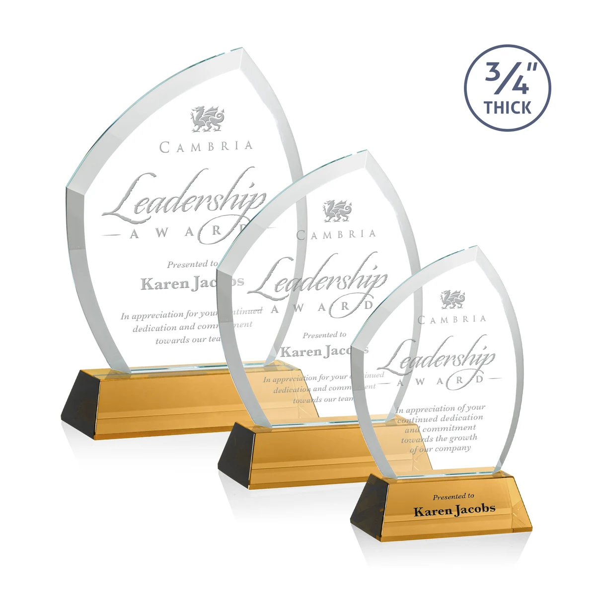 Daltry Award on Newhaven Base - Amber 1