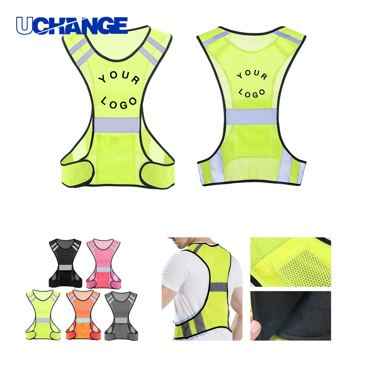 22" Polyester Reflective Vest for Night Activities 1
