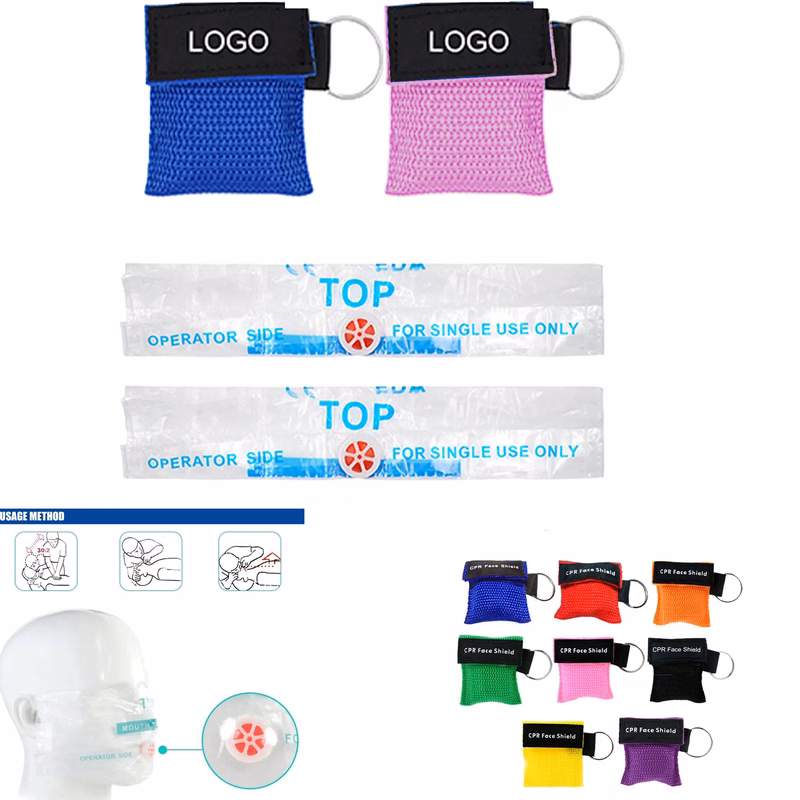 Emergency CPR First Aid Portable PVC Training Masks