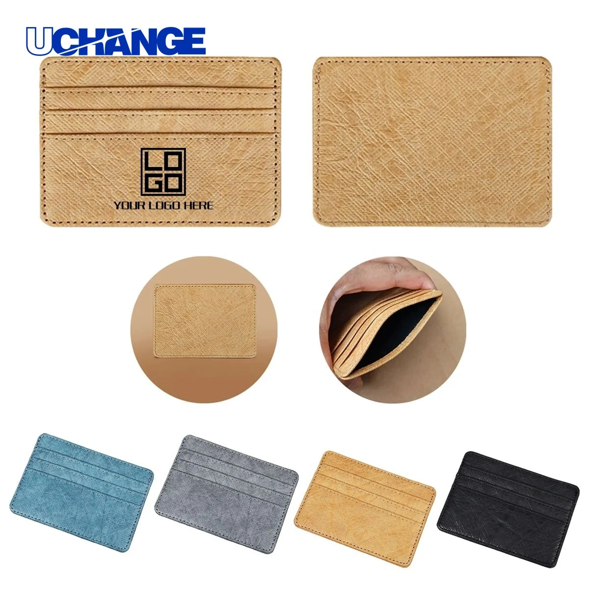 PU Leather Minimalist Wallet Card Holder 1
