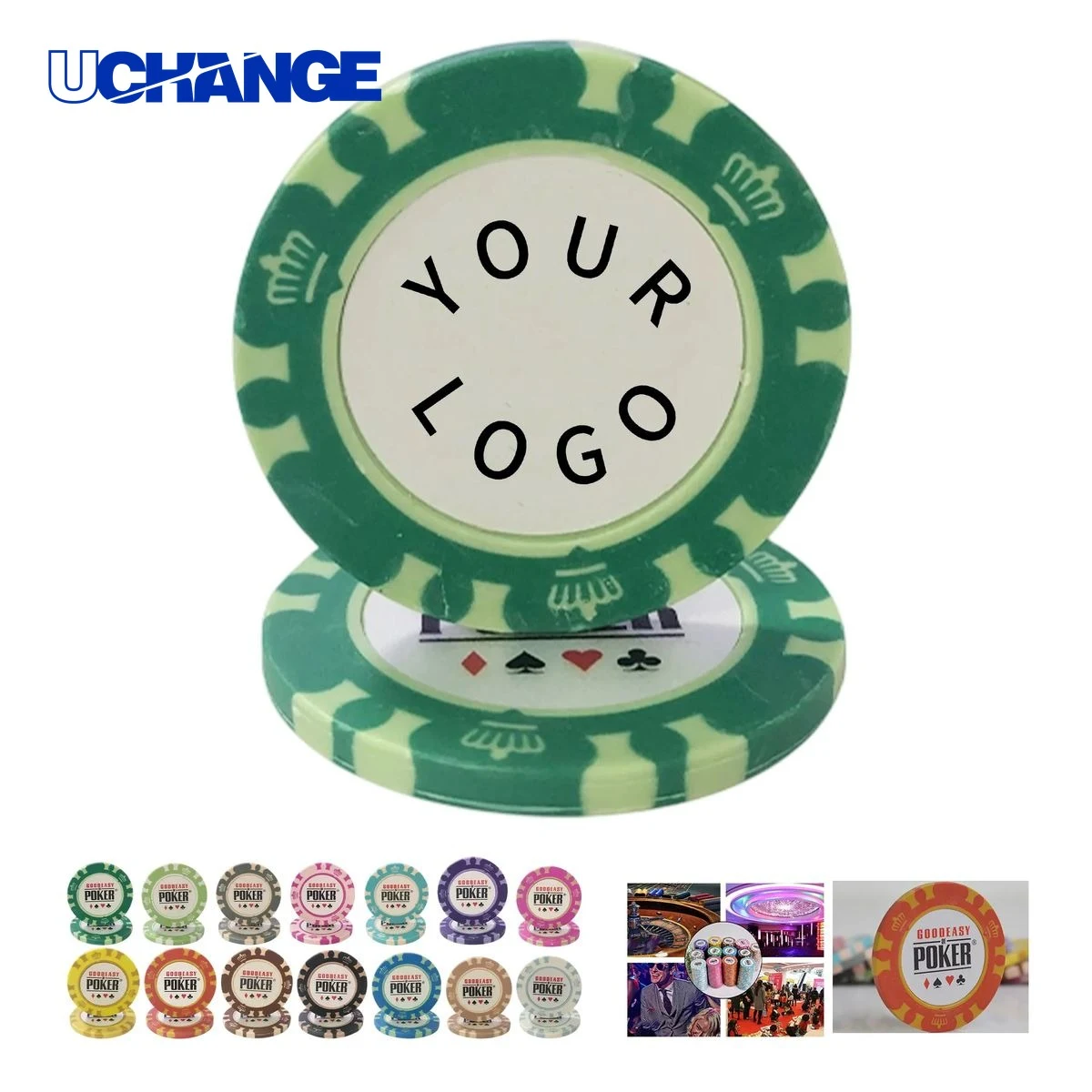 Premium Clay Poker Chip ABS 1.6 Inch 1