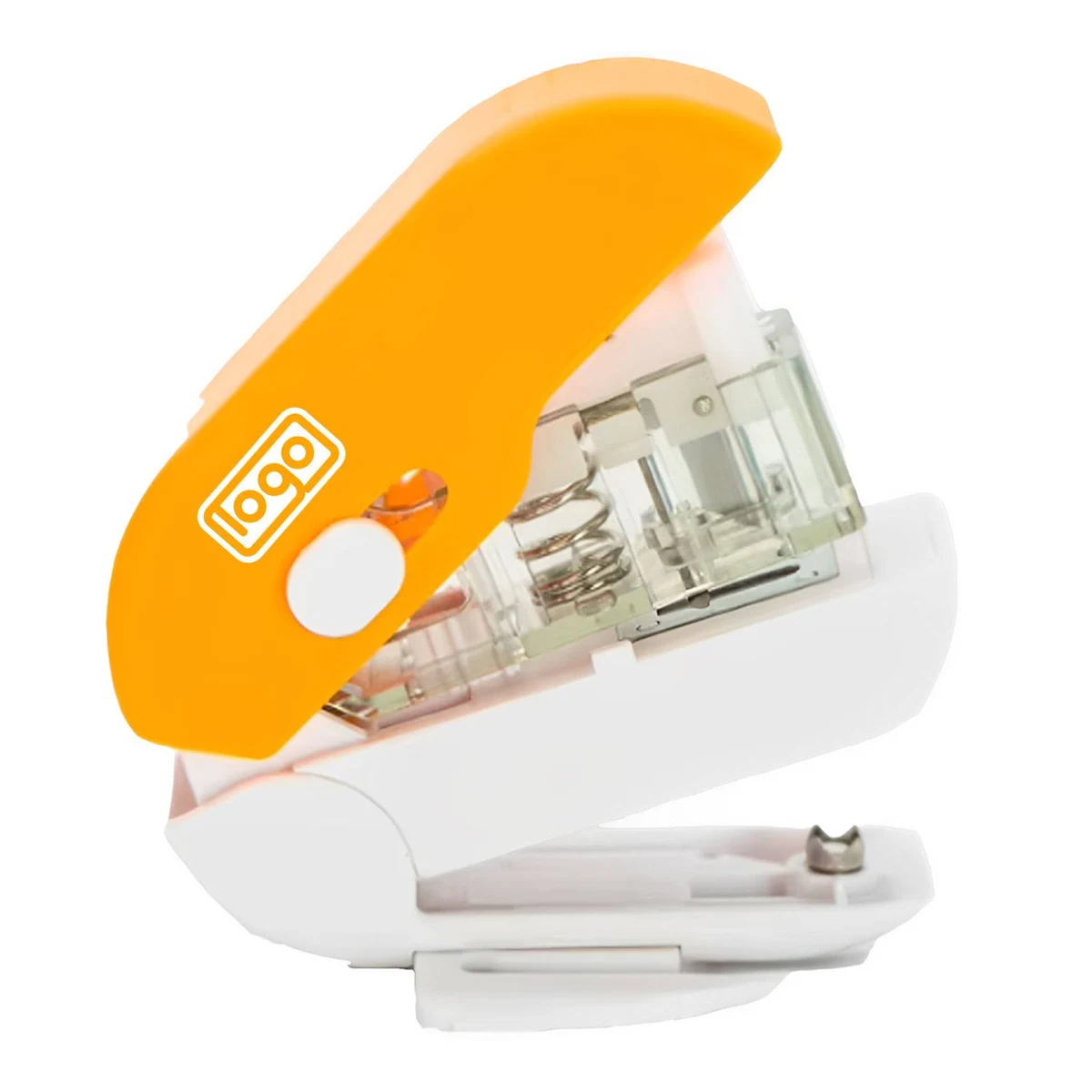 Mini Needleless SS - 3N1 Stapler for School & Office, custom desk accessory with logo imprint 1