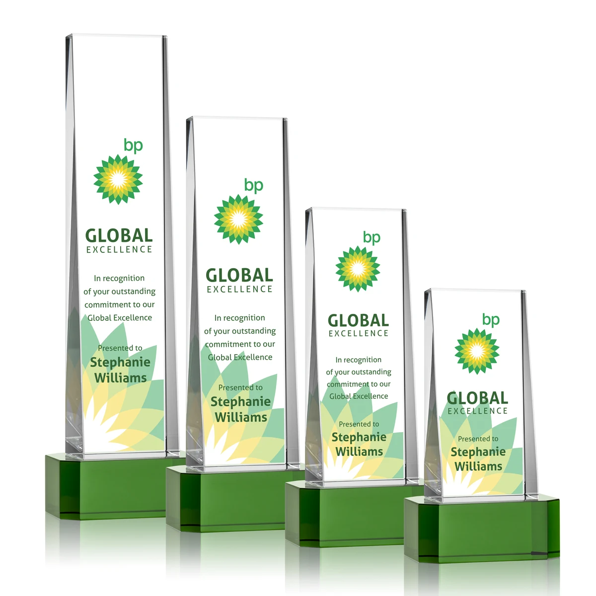 Milnerton VividPrint™ Award on Base - Green 1