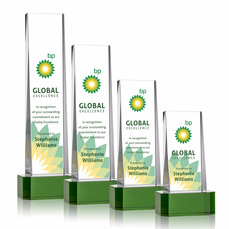 Milnerton VividPrint™ Award on Base - Green