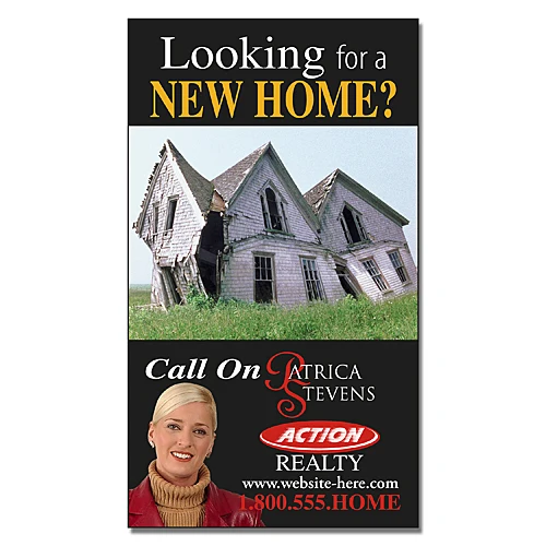 Real Estate Business Card Magnet - 3.5x2 (Square Corners) - 25 mil. 1