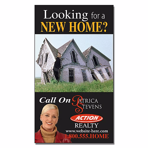 Real Estate Business Card Magnet - 3.5x2 (Square Corners) - 25 mil.