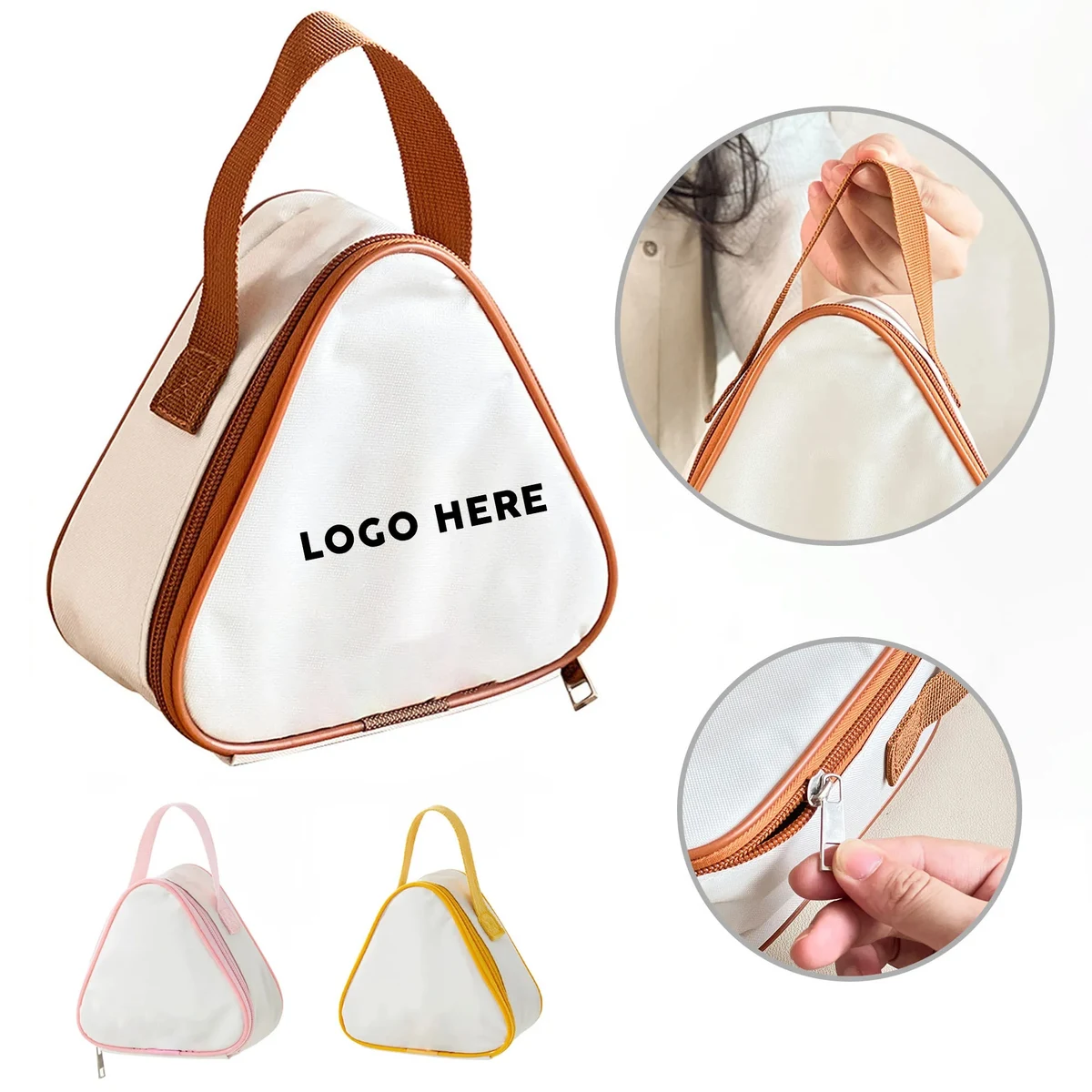 Portable triangle lunch insulation bags 1
