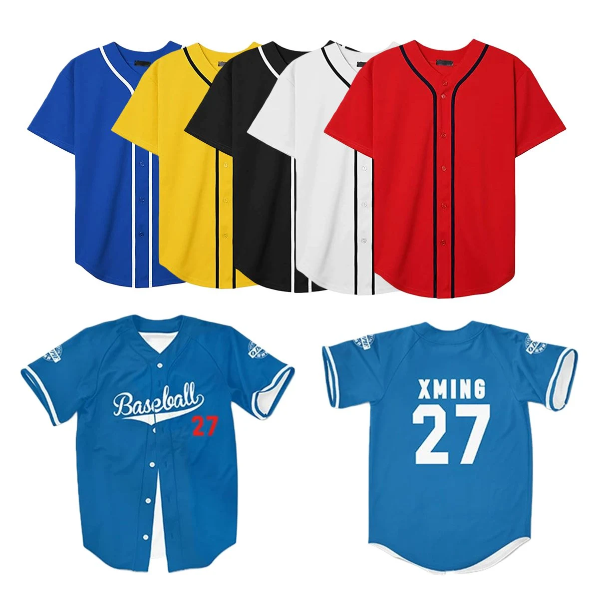 Custom Polyester Baseball Jerseys 1