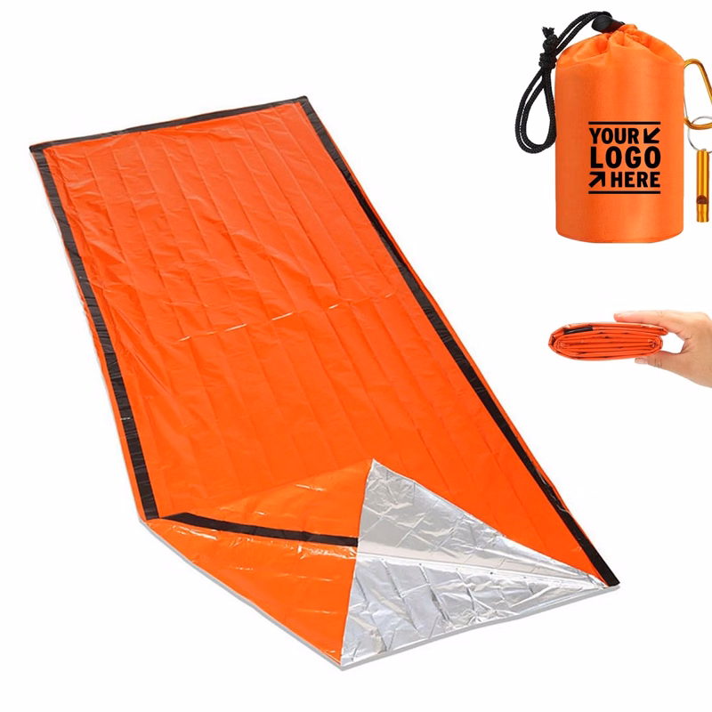Outdoor Camping Emergency Sleeping Bag w/ Carrying Bag