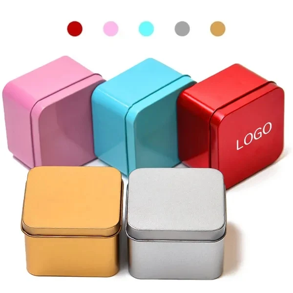 Square Tinplate Storage Box 1