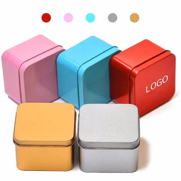 Square Tinplate Storage Box