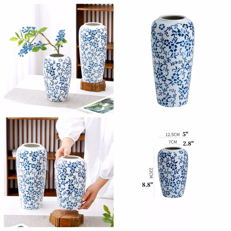 Blue and White Vase Decor
