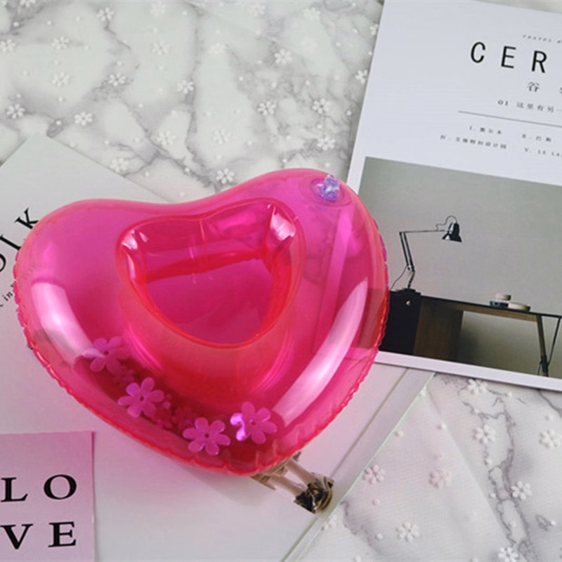 Inflatable Heart Shape Floating Coaster