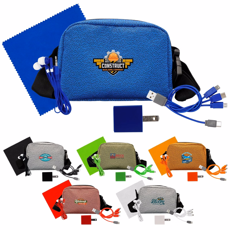 Speck Wall, Cable, Earbud and Cloth Fanny Pack Set