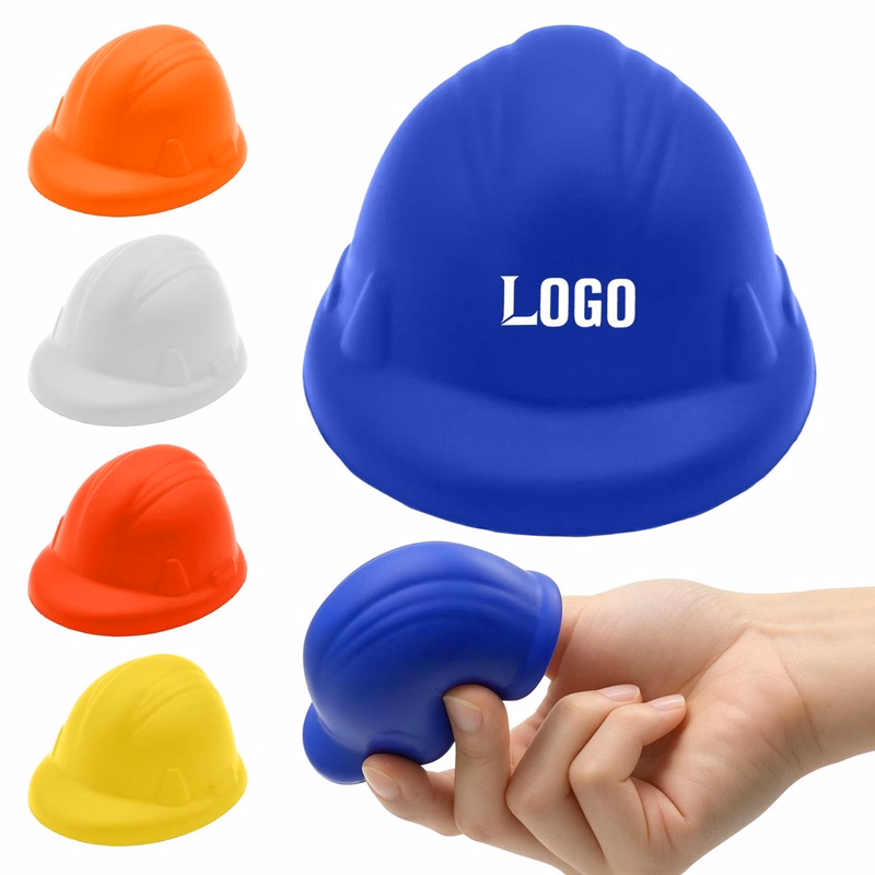 PU Helmet Shape Stress Relief Squeeze Toy