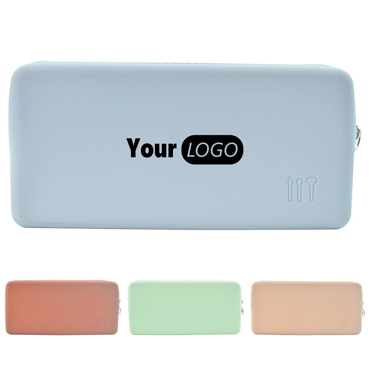 Silicone Large Capacity Outdoor Travel Zipper Makeup Bag 1