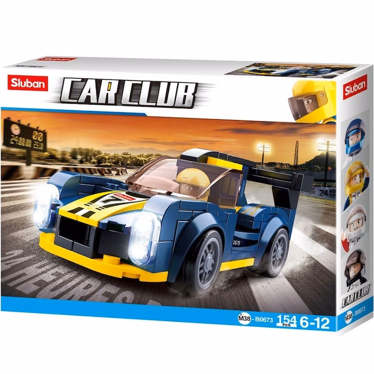 Race Car Building Brick Kits - 154 Pieces Ages 6+
