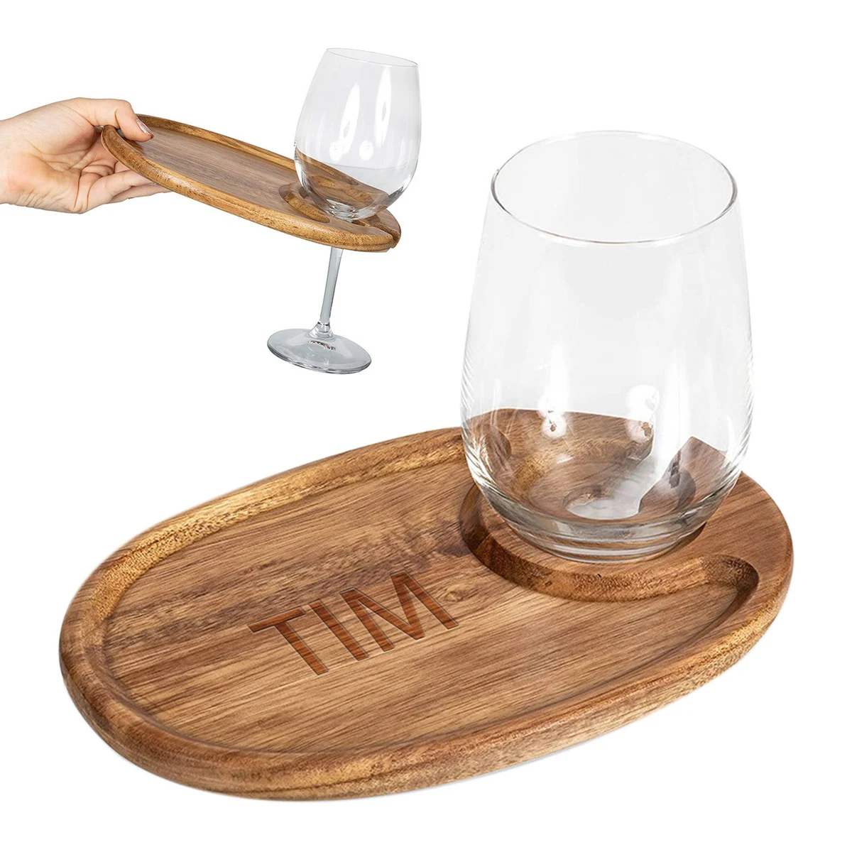 Cocktail Plate with Glass Holder 1