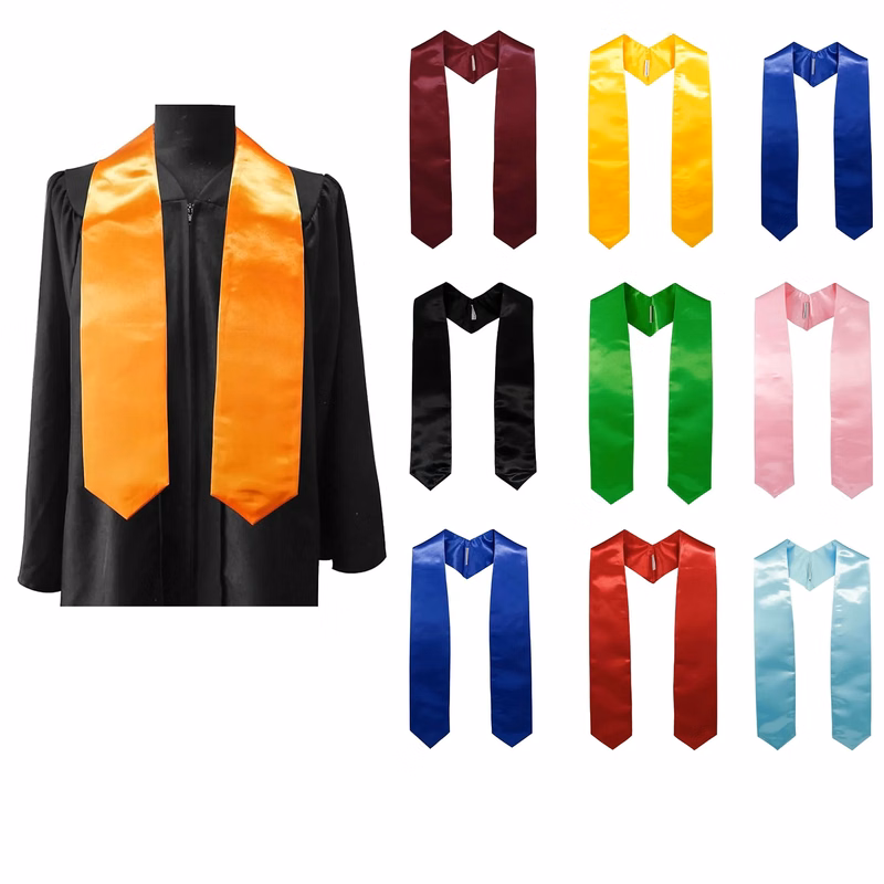 Unisex Adult Plain Graduation Stole 60"/72"