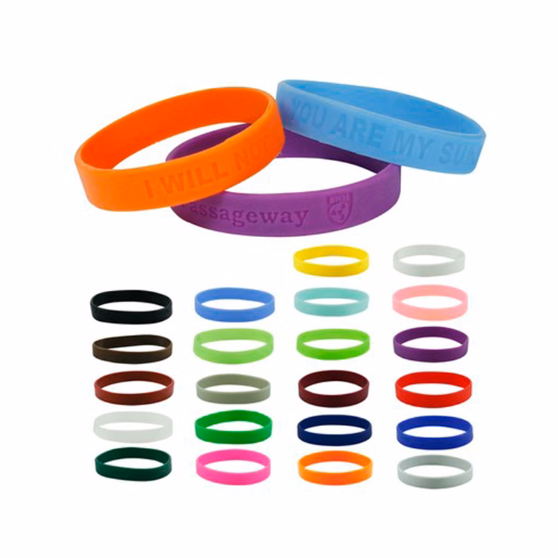 Debossed Silicone Wristbands