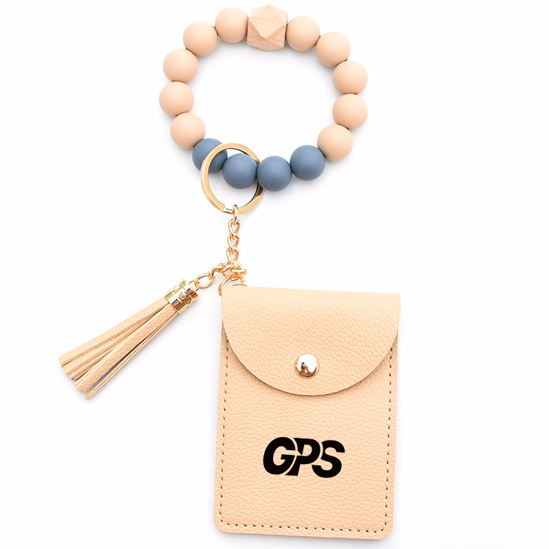 Silicone Bead Tassel Key Ring