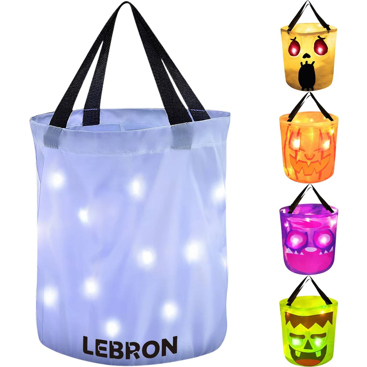 LED Light Up Halloween Candy Bucket 1