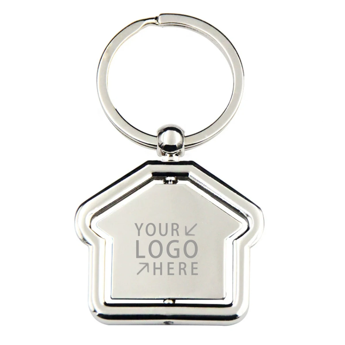 Metal House Keychain 1
