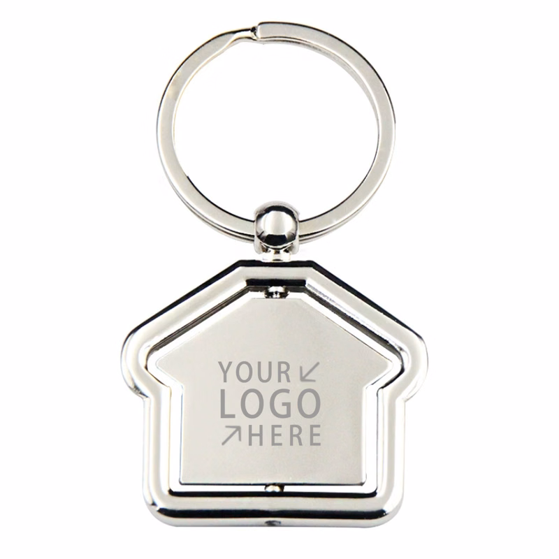 Metal House Keychain