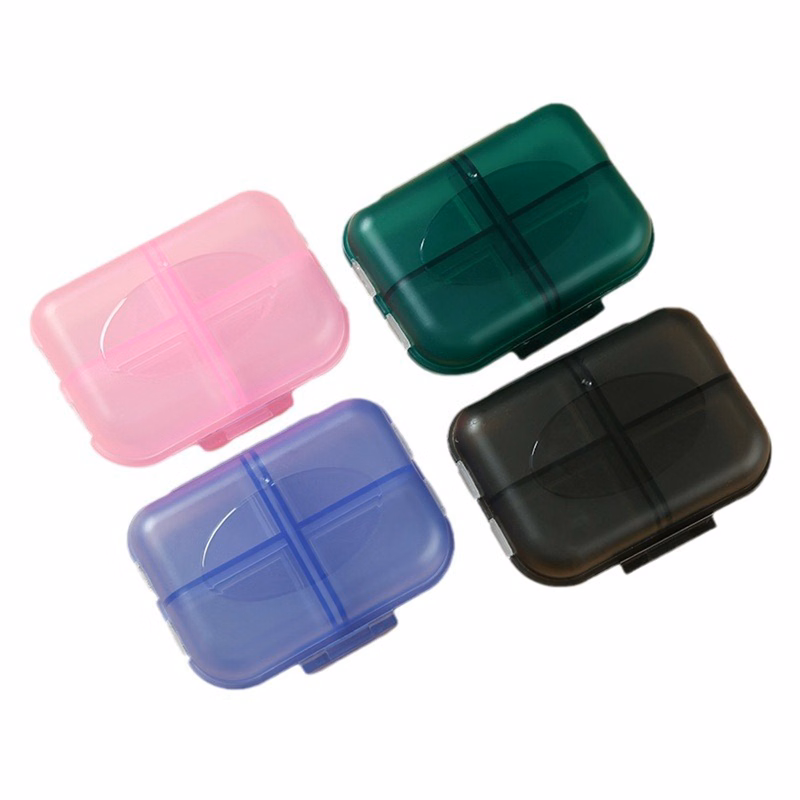 8 Compartment Pill Organizer Box