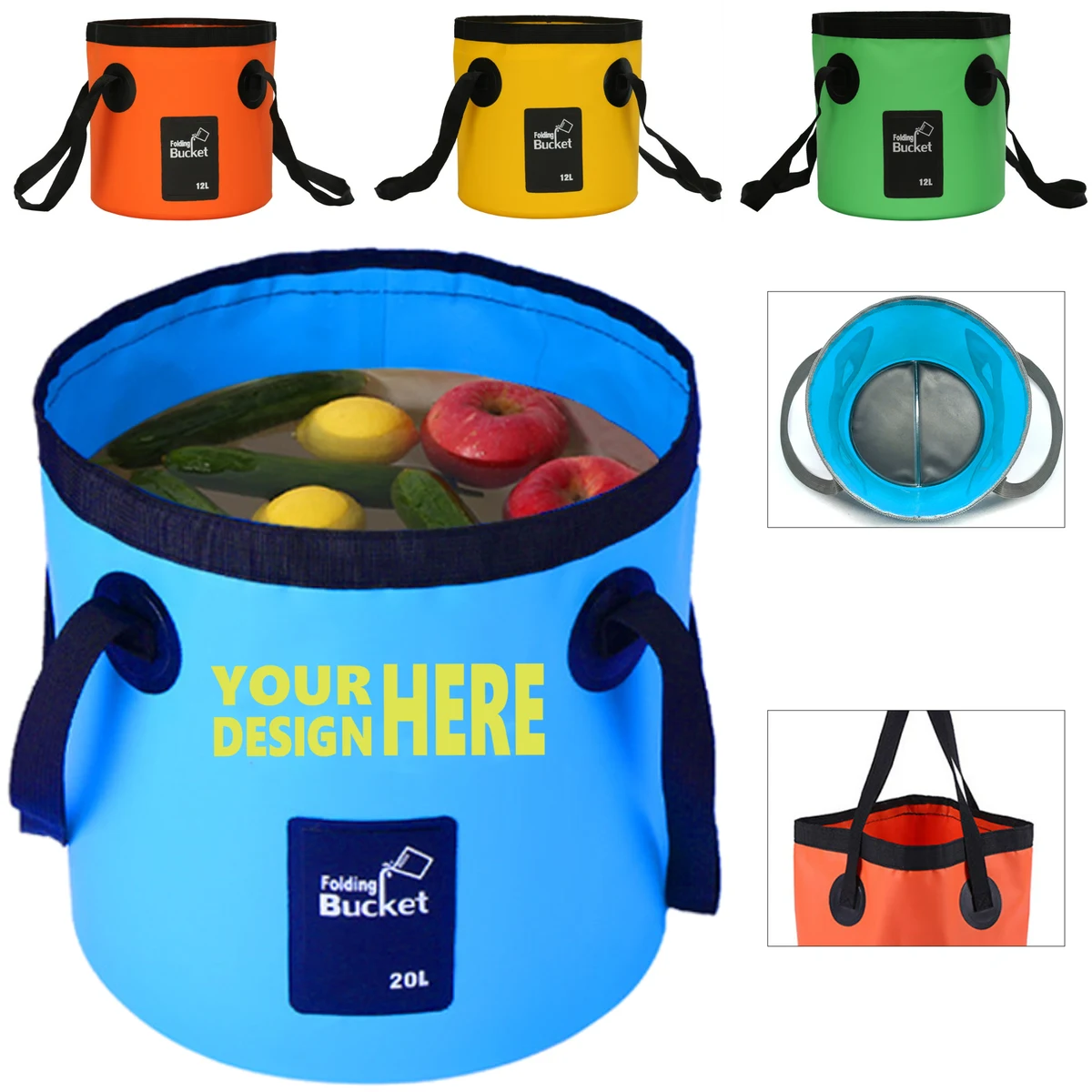 20L Multi-Purpose Handheld Foldable Portable Bucket 1
