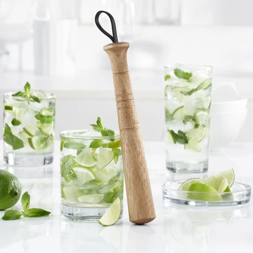 Trudeau Wood Cocktail Muddler - 8 1/2" 1
