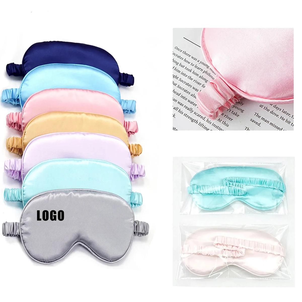 Simulated Silk Eye Mask MOQ 100 PCS 1
